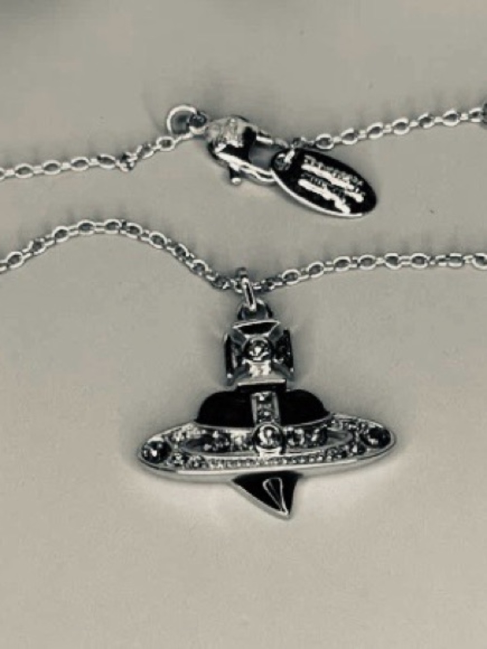 Vivian Westwood Saturn Orb Heart Necklace